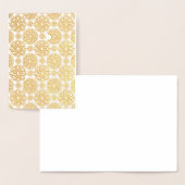 Carte vierge florale dorée pour toutes occasions (Affichage)