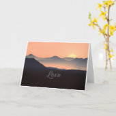 Carte vierge inspirée de note d'amour (Fleur jaune)