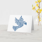 Carte vierge : Instruments de paix (St Francis) (Fleur jaune)