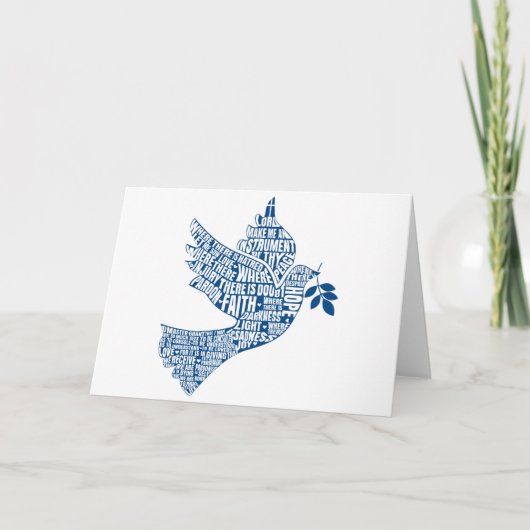 Carte vierge : Instruments de paix (St Francis) (Devant)