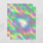 Carte vierge Iridescente personnalisable pour tout (Devant / Derrière)