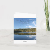 Carte vierge, lac mountain, brume, lever de soleil (Dos)