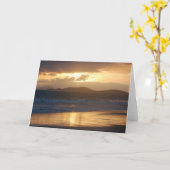 Carte vierge - lever de soleil de plage de Zoni (Fleur jaune)