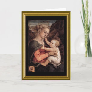 Carte vierge - Madonna et enfant