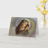 Carte Vierge Marie 2 (Fleur jaune)