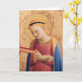 Carte Vierge Marie ATF Angelico- Annunciate (Fleur jaune)