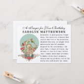 Carte Vierge Marie Bébé Jésus Mémorare catholique Prière (Devant/Arrière en situation)