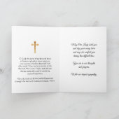 Carte Vierge Marie Bébé Jésus Sympathie funéraire Condol (Intérieur)