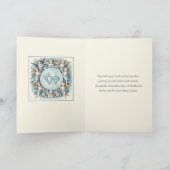 Carte Vierge Marie bénie avec des anges (Intérieur)