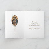 Carte Vierge Marie Enseignant Religieux CCD Prêtre Nonne (Intérieur)