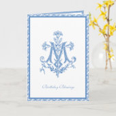 Carte Vierge Marie Fleurie Élégante Religieuse (Fleur jaune)