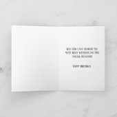 Carte Vierge Marie floral bleu anniversaire | de mari de (Intérieur)