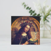Carte Vierge Marie - Gand Altarpiece de Jan van Eyck (Debout devant)