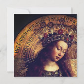Carte Vierge Marie - Gand Altarpiece de Jan van Eyck (Dos)