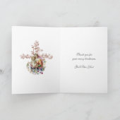 Carte Vierge Marie Jésus Écriture Prière Religieuse (Intérieur)