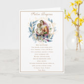 Carte Vierge Marie Jésus Prière catholique Religieuse (Fleur jaune)