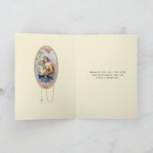 Carte Vierge Marie Jésus Roses Religieuses Vintage (Intérieur)