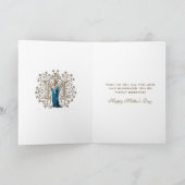Carte Vierge Marie Religieuse Fête des Mères Catholique (Intérieur)