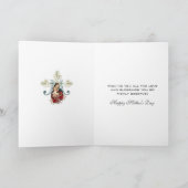 Carte Vierge Marie Religieuse Fête des Mères Catholique (Intérieur)