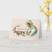 Carte Vierge Marie Rosa Mystica (Fleur jaune)