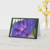 Carte Vierge Matinée Gloire du Matin Violet (Fleur jaune)