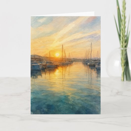 Carte vierge Mediterranean Sunrise (Devant)