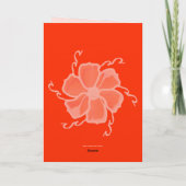 Carte vierge monochrome FTF 5x7 orange (Dos)