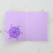 Carte vierge monochrome FTF 5x7 pourpre (Intérieur)