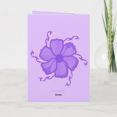 Carte vierge monochrome FTF 5x7 pourpre (Dos)