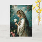 Carte vierge : Mystique s'est levé (Fleur jaune)