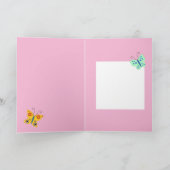 Carte vierge papillon coloré (Intérieur)
