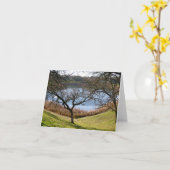 Carte vierge, paysage (Fleur jaune)