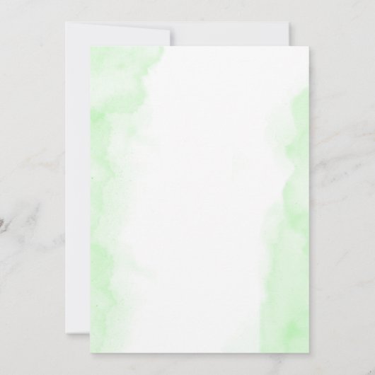 Carte vierge personnalisable collection Hydrangea  (Dos)