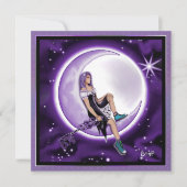 Carte vierge Purple Moon Child (Devant)