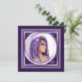 Carte vierge Purple Moon Child (Debout devant)