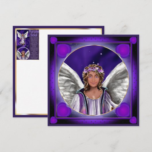 Carte vierge Purple Soul (Devant / Derrière)