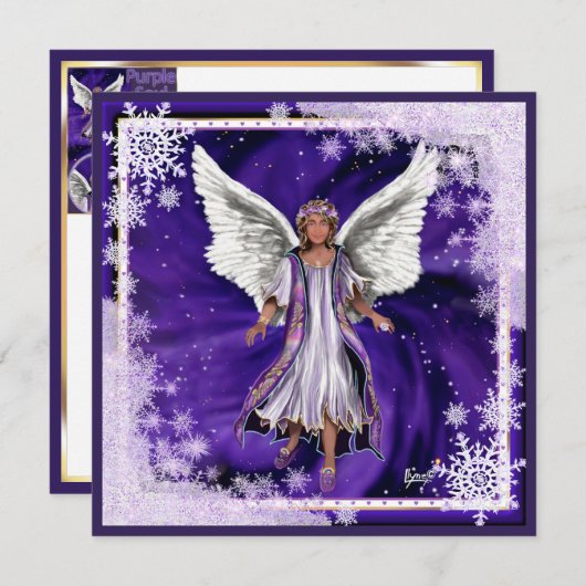 Carte vierge Purple Soul (Devant / Derrière)