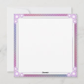 Carte vierge Purple Sun Fairy (Dos)