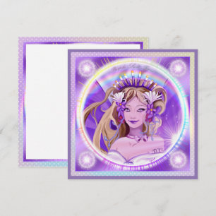 Carte vierge Purple Sun Fairy