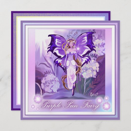 Carte vierge Purple Sun Fairy (Devant / Derrière)