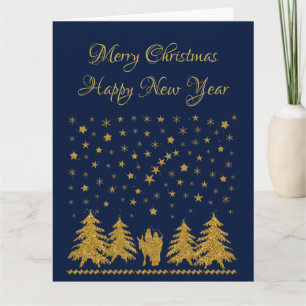 Carte Vierge religieuse de Noël Marie, Saint Joseph, Jés