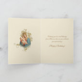 Carte Vierge religieuse Marie Jésus Catholique Jour (Intérieur)