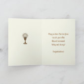 Carte Vierge religieuse Marie Jésus Première communion s (Intérieur)