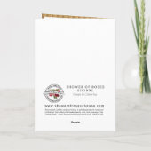 Carte Vierge religieuse Marie Lourdes St. Bernadette (Dos)