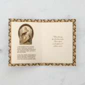 Carte Vierge religieuse Marie Mont Carmel Jésus Prière (Intérieur)