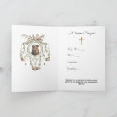 Carte Vierge religieuse Marie Prières spirituelles de bo (Intérieur)