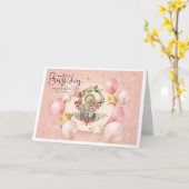 Carte Vierge religieuse Marie Rosaire Baby Jesus (Fleur jaune)