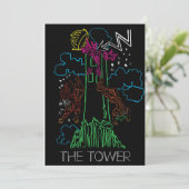 Carte Vierge Tarot - Tour (Debout devant)