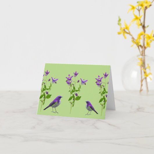 Carte vierge w/Envelope de note (Fleur jaune)