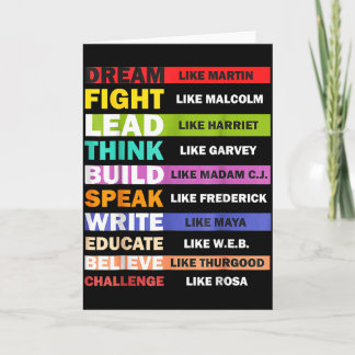 Carte Vies de Noirs S Dirigeants Noirs Mois de l'Histoir